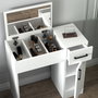 Hanah Home Mesa de Maquillaje Inci Blanco